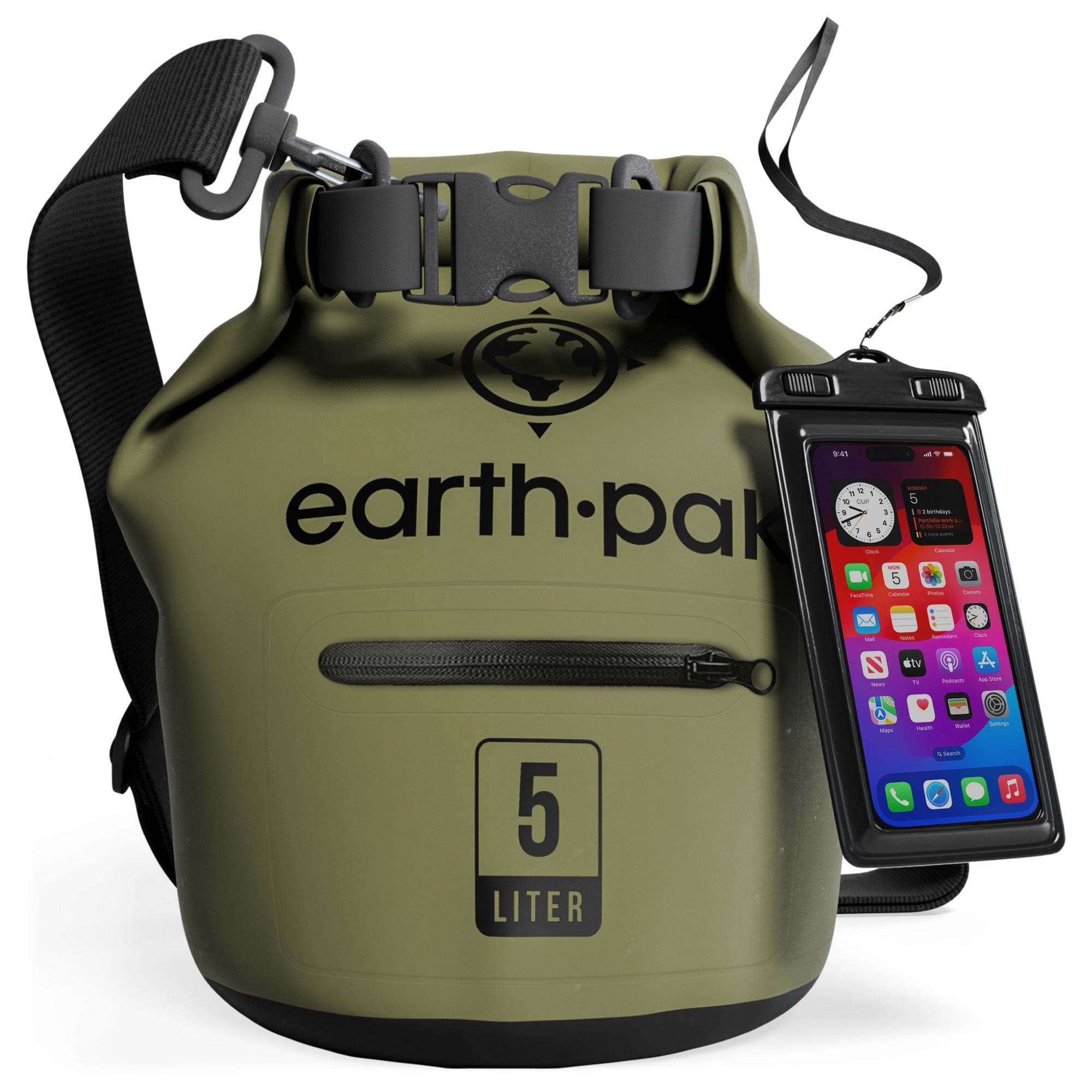 1370　Earth Pak Zippered Dry Bag ブラック　３０㍑ Amazon.com: Earth Pak Waterproof Backpack - Heavy Duty