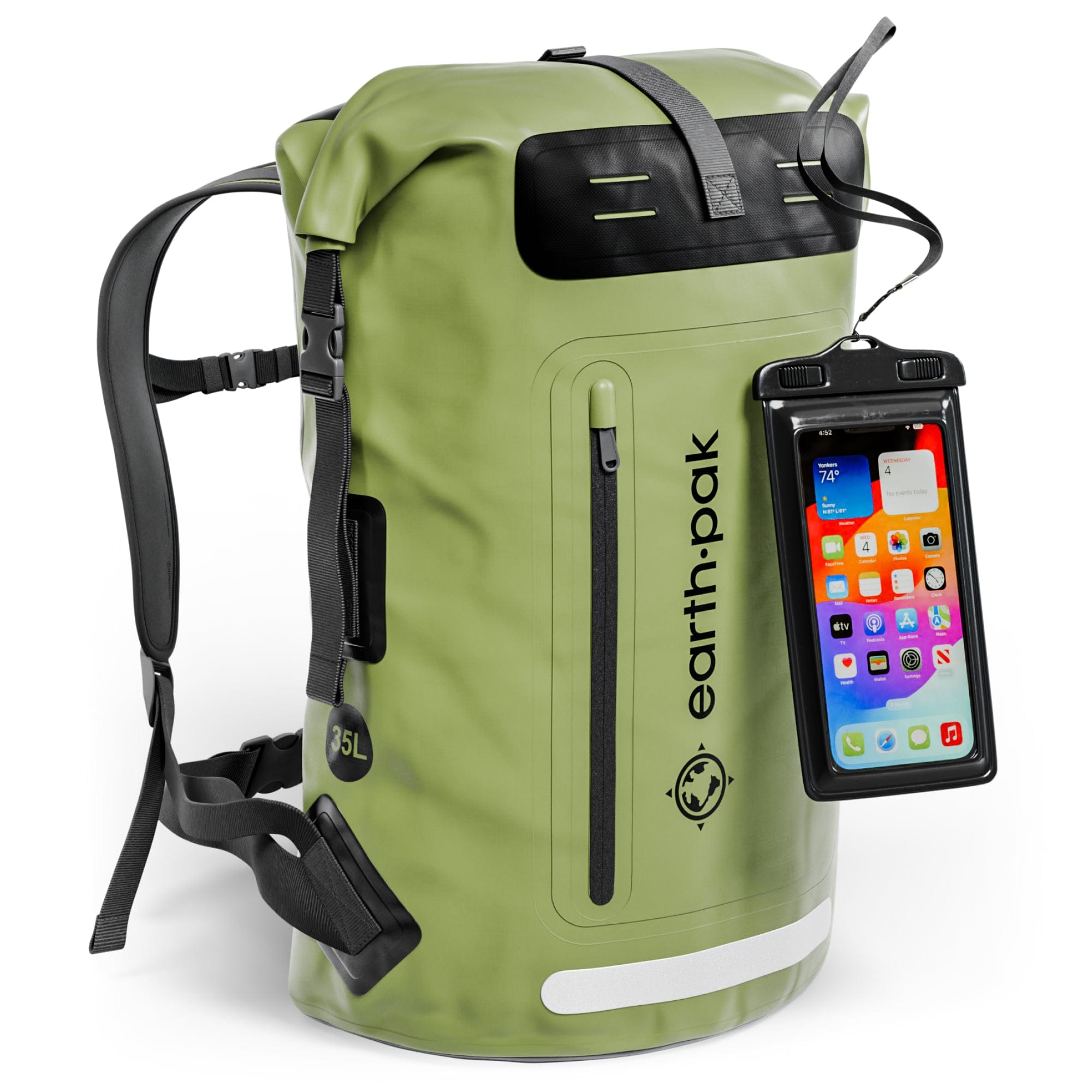 earth pak - Summit 35L/55L/85L Dry Bag Backpack earth pak - Summit 35L/55L/85L Dry Bag Backpack