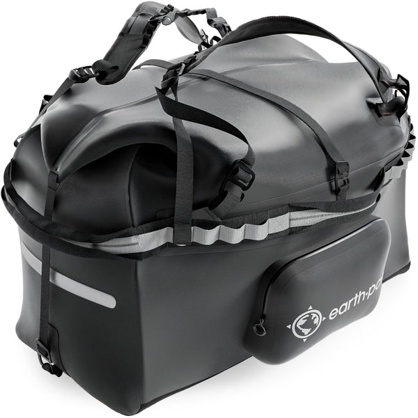 Grand Sac De Rangement Pour Camping – Duffel Bag Noir 1680D, Portable Et Réutilisable