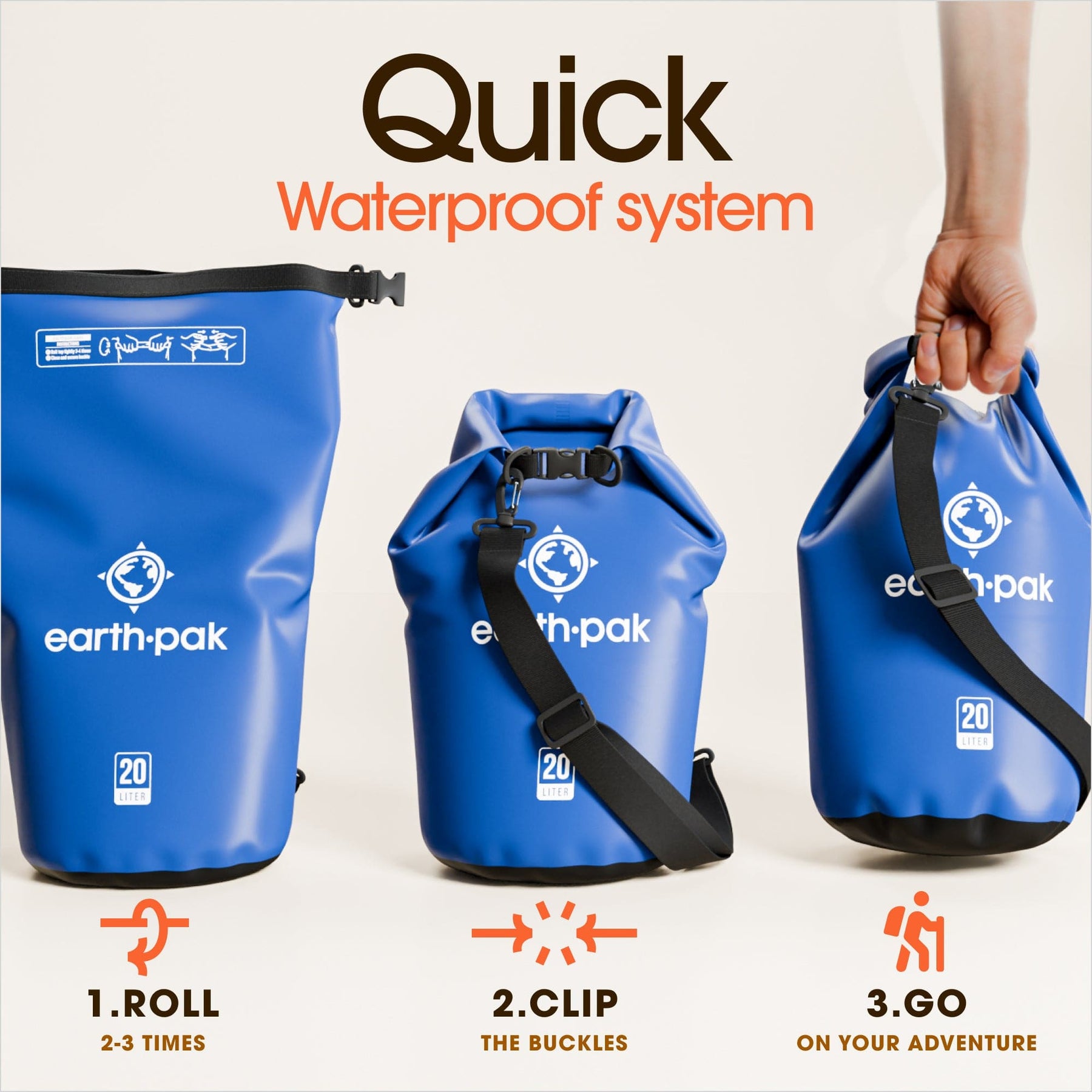 Original Dry Bag Backpack (30L/40L/55L) – earth pak