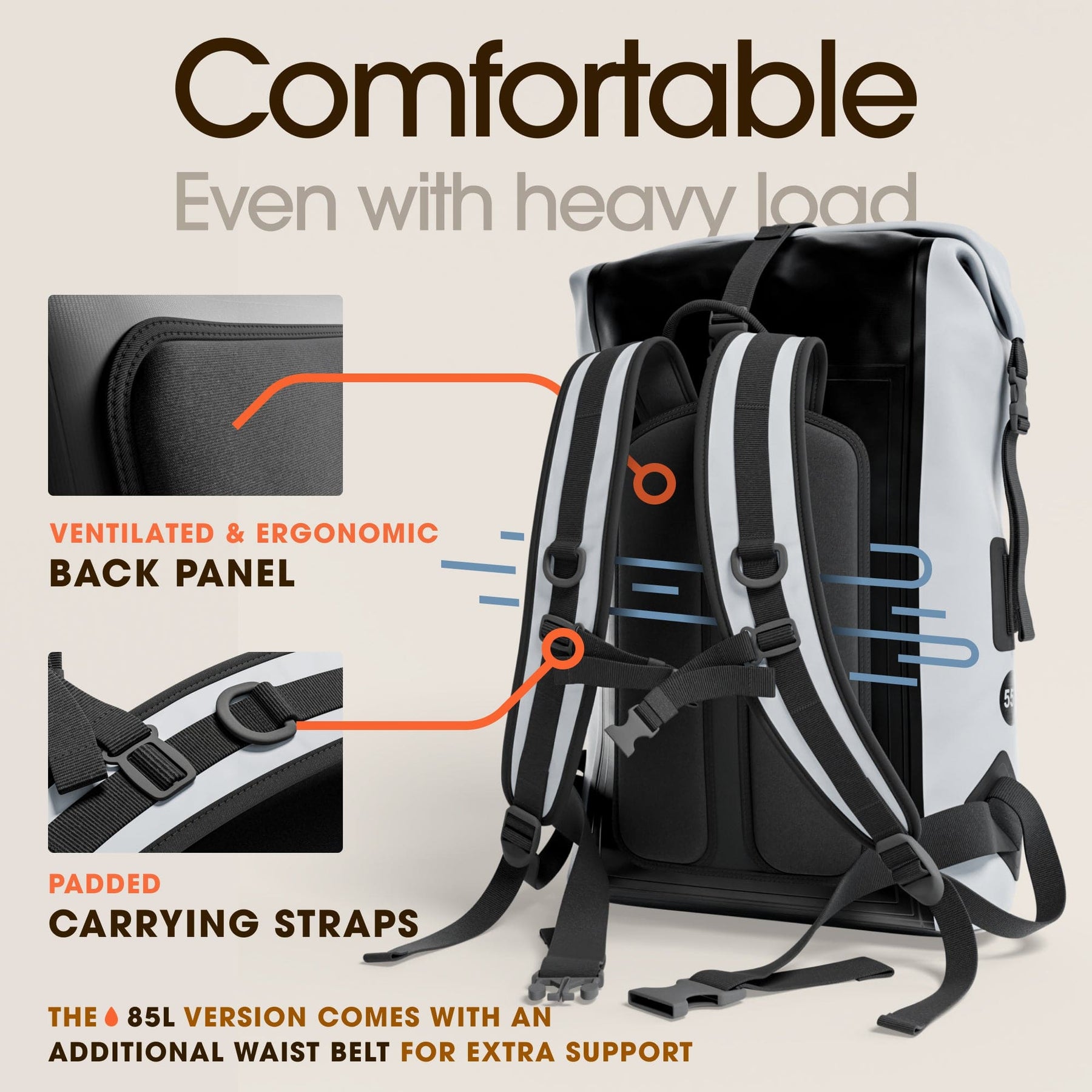 earth pak - Summit 35L/55L/85L Dry Bag Backpack