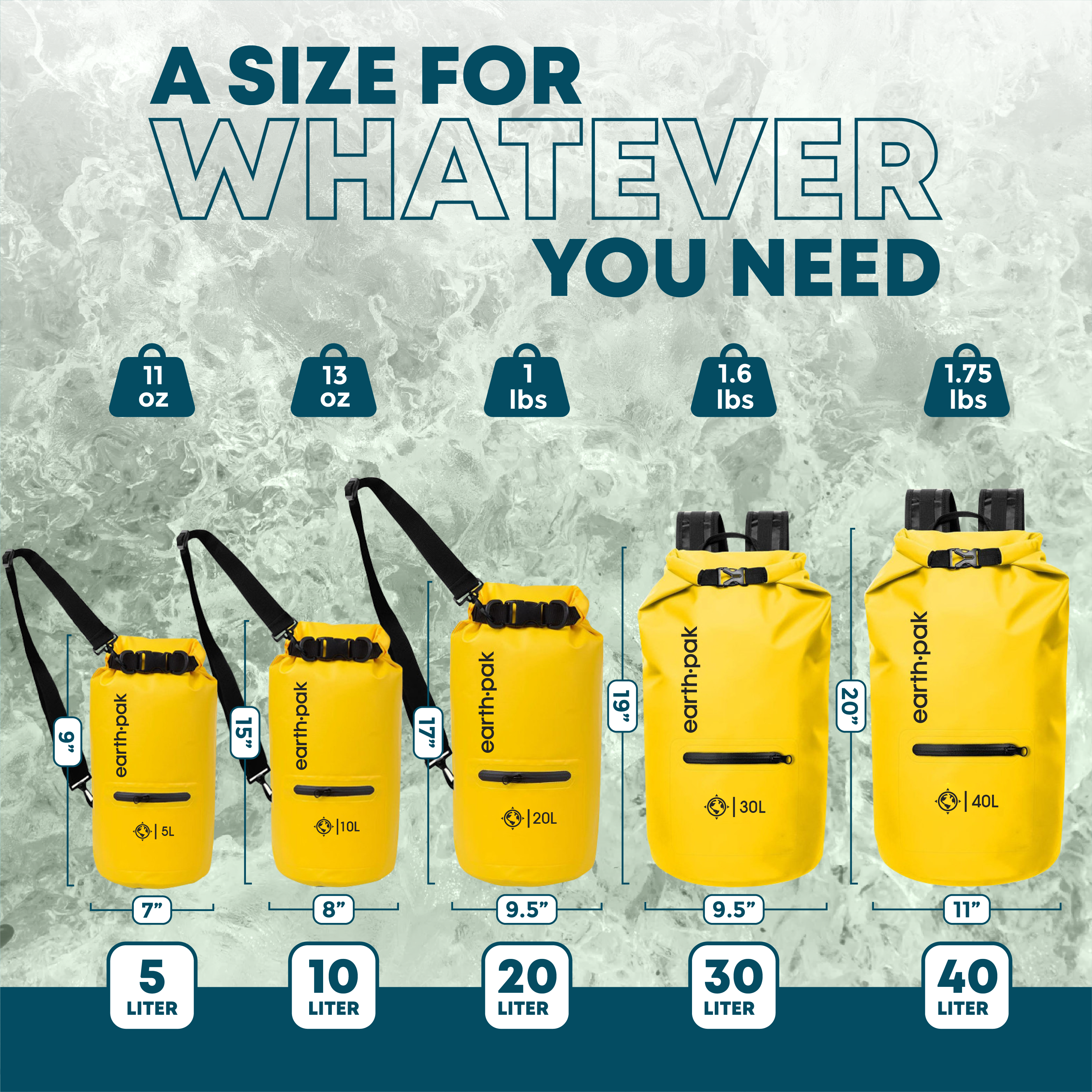 Outdoor Floating Waterproof Dry Bag | Ocean Pack | 2L/5L/10L/15L/20L