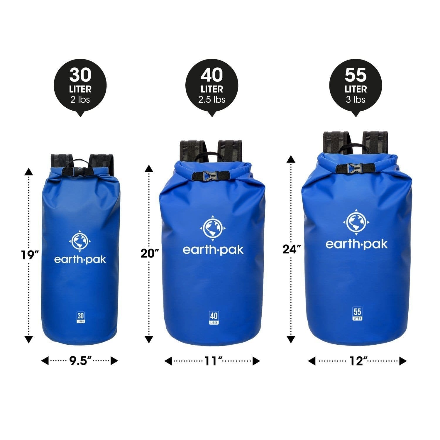 Original Dry Bag Backpack (30L/40L/55L) earth pak